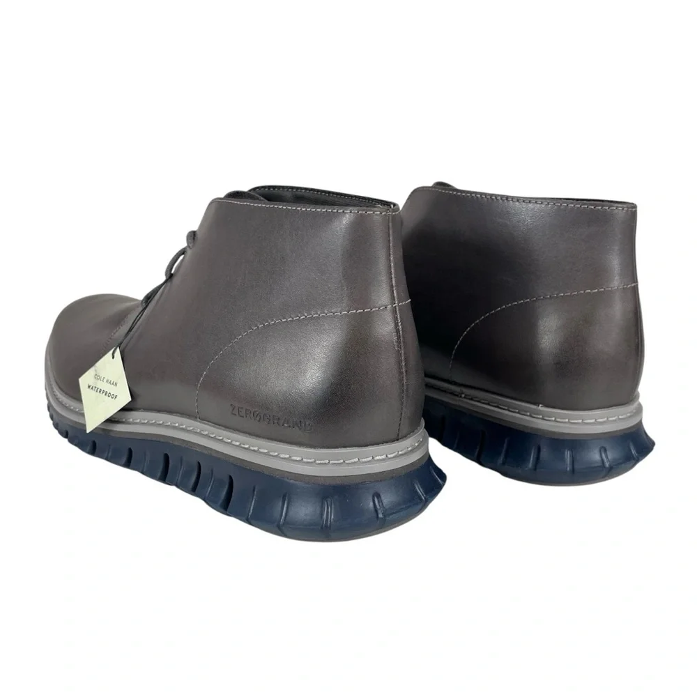 Cole Haan Zerogrand Waterproof Chukka Boots Gray Men’s‎ 10.5M New